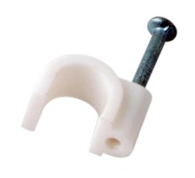 Крепеж кабеля круглый 6 мм, белый (упак. 50 шт)  07-4006  REXANT