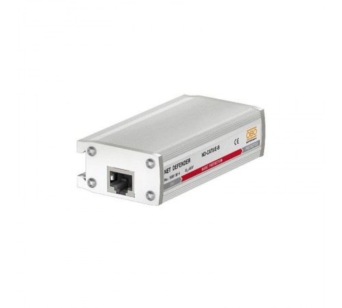 Устройства защиты от импульсных перенапряжений УЗИП для телекоммуникационных сетей 8-жил (CAT6) (Тип разъема RJ45) базовая защита, 46 В (ND-CAT6/E-B) 