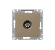 Механизм розетки TV, проходная, шампань Эпика  UP1-SOC-TV-2 EKF