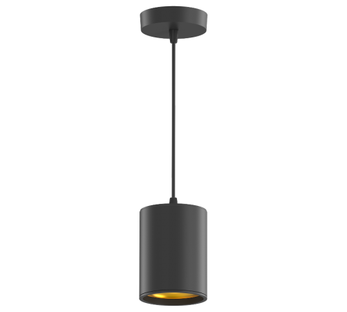 Светильник светодиодный накладной/подвесной HD042 12W (черный/золото) 4100K 79*100мм 1/20  HD042  Gauss