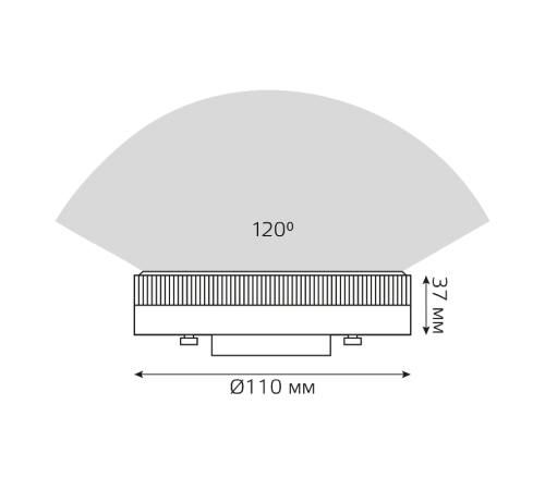 Лампа светодиодная Elementary GX70 14W 1300lm 4100K LED 1/10/50  83824  Gauss