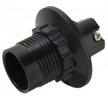 Патрон карболитовый с кольцом Е14 черный без наклейки   LHC-E14-r  EKF