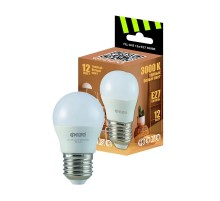 Лампа светодиодная FLL- G45 12w E27 3000K 230/50 ФАZA  .5038622  ФАZА