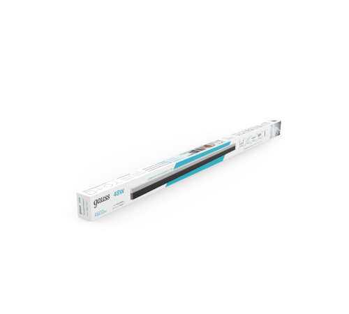 Светильник светодиодный матовый  IP40 1180*70*55мм 48W 4600Лм 4000K Shop Lighting черный 1/12  883625248  Gauss