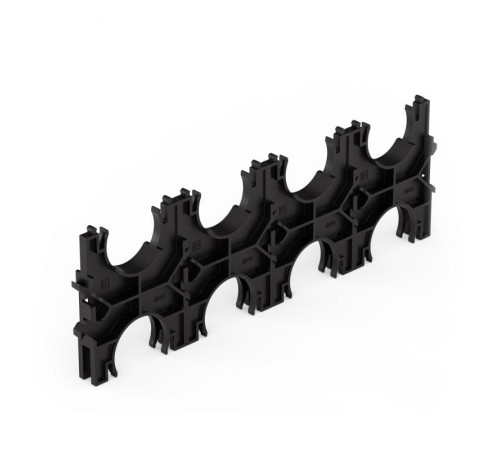 Кластер для двустенных труб d40 мм, четверной, двухсторонний (70 шт/кор)  PR13.02586  Промрукав