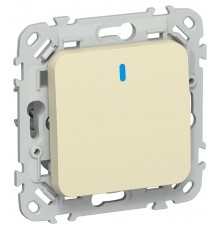 FLITE Выключатель 1-клавишный кнопочный с индикацией 10А ВС11-2-1-ФлН навахо  FI-V14-1-10-1-K87  IEK