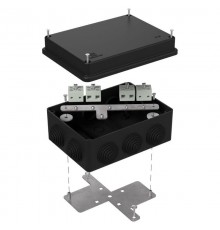 Коробка огнестойкая для о/п 40-0310-FR6.0-8 Е15-Е120 RAL9005 150х110х70 (6 шт/кор) черная  40-0310-9005-FR6.0-8  Промрукав