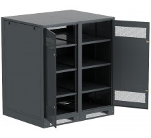 ITK LINEA B Шкаф (пустой) 1350х1200мм дверь двуст. мет. чер.  LB05-13H29-2M  ITK