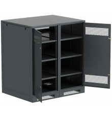 ITK LINEA B Шкаф (пустой) 1350х1200мм дверь двуст. мет. чер.  LB05-13H29-2M  ITK