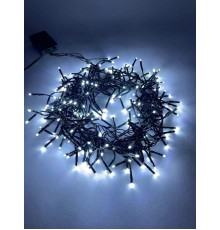 Гирлянда светодиодная  Нить Мишура 3,9 м зеленый провод, холодный свет, ENIN - GC  220V IP20 (24/576)  Б0047969  ЭРА