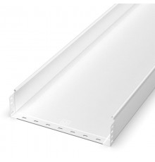 Лоток неперфорированный Стандарт 400х100х3000 (1,0 мм) RAL 9003 (6 м/уп)  PR16.10310  Промрукав