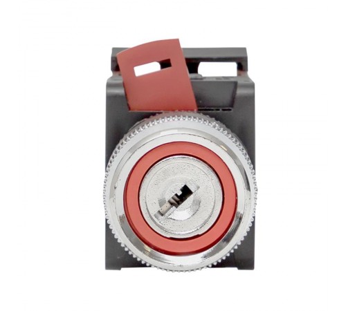 Переключатель АKS-22 черный c замком возвратный NO+NC EKF PROxima  aks-22  EKF