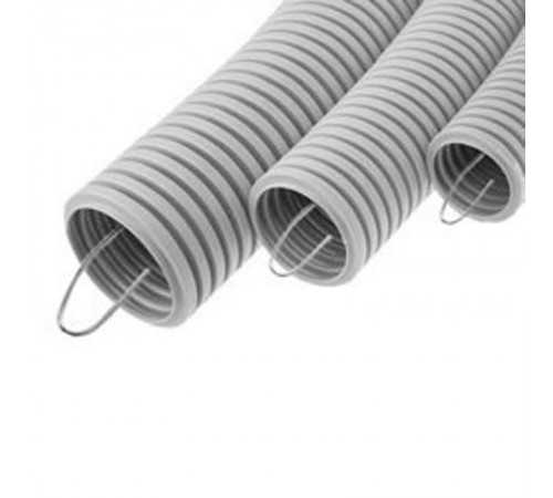 Труба ПВХ гофрир. легкая, с зондом диам 20 мм, огнестойкость E60-E90  10120-E90  Ecoplast