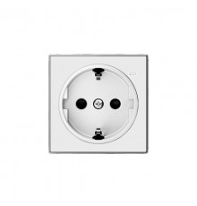 Накладка для розетки SCHUKO с линзой для контрольной подсветки, серия SKY, цвет альпийский белый2CLA858880A1101 ABB