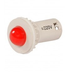 СКЛ-11-К-2-220, красная, 220В AC/DC, d=27, сила света 20 мКд, светодиодная коммутаторная лампа (ЭТ)  ET510804  Электротехник
