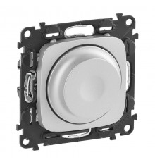 Valena ALLURE DIY Алюминий Светорегулятор поворотный, 300Вт, универсальный, без нейтрали  752960  Legrand