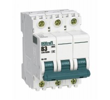 Выключатель автоматический трехполюсный ВА-101 3А B 4,5кА  11027DEK  DEKraft