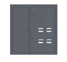 Щит этажный 4 кв. слаботочка слева RAL7024 (1000х950х150)  PROxima mb29-v-4z-ral7024 EKF