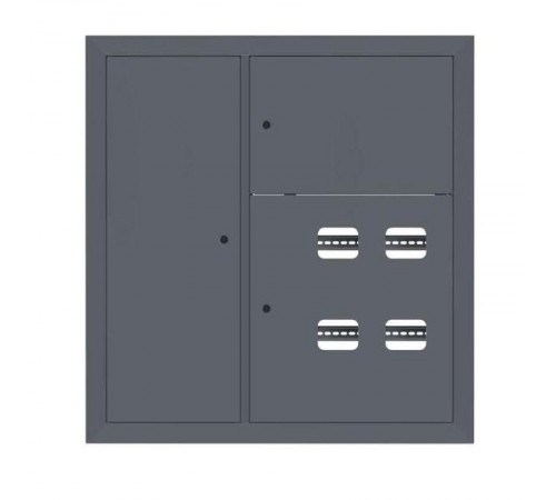 Щит этажный 4 кв. слаботочка слева RAL7024 (1000х950х150)  PROxima mb29-v-4z-ral7024 EKF