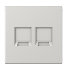 Плата (фиксация защёлкиванием) для двух модулей; термопласт; светло-серый  LS1969-25WELG  Jung