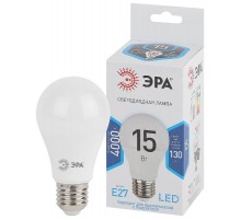 Лампа светодиодная LED 15Вт Е27 4000К СТАНДАРТ smd A60-15W-840-E27  Б0033183  ЭРА