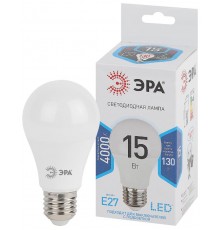 Лампа светодиодная LED 15Вт Е27 4000К СТАНДАРТ smd A60-15W-840-E27  Б0033183  ЭРА