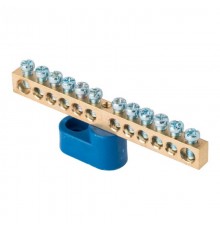 Шина "0" 63.12 (1-н изолятор стойка) латунь EKF PROxima  sn0-63-12-1  EKF