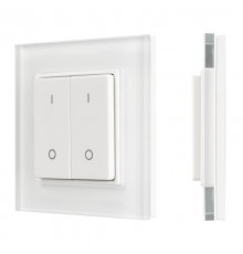 Панель SMART-P47-DIM-G-SUF (3V, 2 зоны, Knob, 2.4G) (Arlight, Стекло)  032984  Arlight