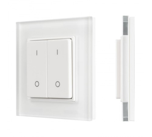 Панель SMART-P47-DIM-G-SUF (3V, 2 зоны, Knob, 2.4G) (Arlight, Стекло)  032984  Arlight