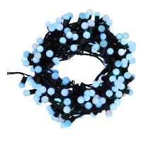 Гирлянда "Мультишарики" 17,5мм, 20 м, черный ПВХ, 200 диодов, цвет синий  303-503  NEON-NIGHT