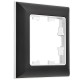 BRITE Рамка 1-ая РУ-1-Бр хром/черный  BR-M12-12-2-K23  IEK