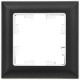 BRITE Рамка 1-ая РУ-1-Бр хром/черный  BR-M12-12-2-K23  IEK