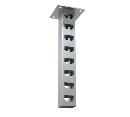 Стойка потолочная кабельная двойная L1200 s:2,0 мм HD  2PSS1200 HD  КМ - профиль