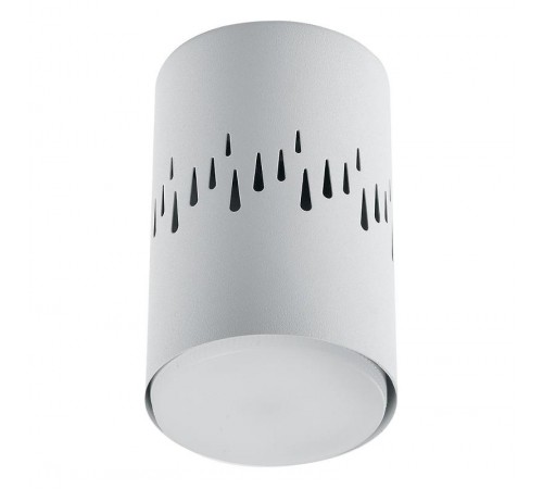 Светильник потолочный под лампу макс 12W, 230V, GX53 и подсветка 4000K, белый HL350  41453  FERON