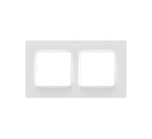 Рамка на 2 поста белого матового цвета S82 Concept
