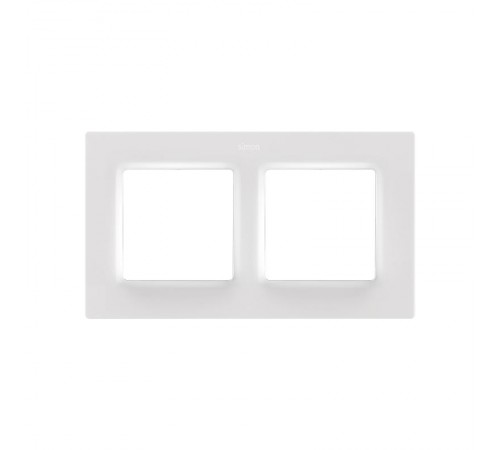Рамка на 2 поста белого матового цвета S82 Concept