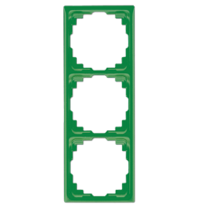 Рамка для инсталляции в кабельных каналах, 3-кратная; зеленая  CD583KGN  Jung