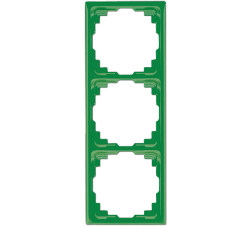Рамка для инсталляции в кабельных каналах, 3-кратная; зеленая  CD583KGN  Jung