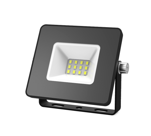 Прожектор светодиодный Elementary 10W 845lm 4000К 200-240V IP65 черный LED 1/20  613100210  Gauss