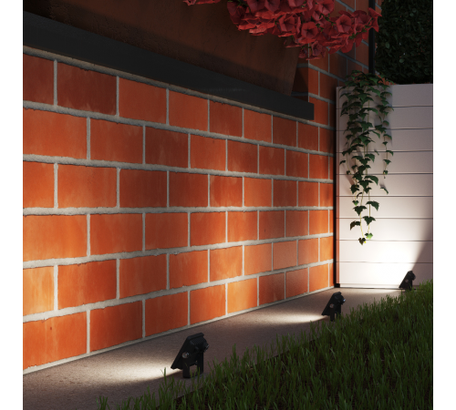 Прожектор светодиодный Elementary 10W 845lm 4000К 200-240V IP65 черный LED 1/20  613100210  Gauss