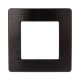 Рамка для розеток и выключателей серия 12 12-5101-05 на 1 пост, сатин, антрацит  Б0052503  ЭРА
