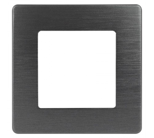 Рамка для розеток и выключателей серия 12 12-5101-05 на 1 пост, сатин, антрацит  Б0052503  ЭРА
