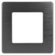Рамка для розеток и выключателей серия 12 12-5101-05 на 1 пост, сатин, антрацит  Б0052503  ЭРА