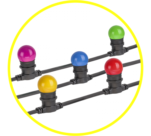 Гирлянда световая  NGF-01-20-40-E27-BL 20м, 50 патронов  61553  Navigator