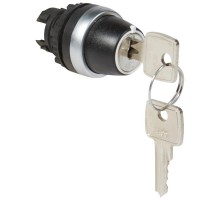 Переключатель с ключом № 455 - Osmoz - для комплектации - без подсветки - IP 66 - 3 положения с фиксацией - 90°  023960  Legrand