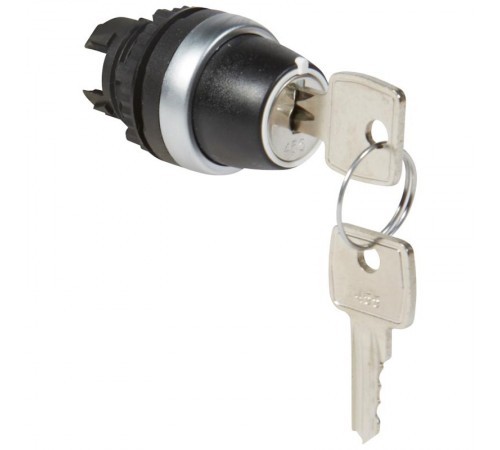 Переключатель с ключом № 455 - Osmoz - для комплектации - без подсветки - IP 66 - 3 положения с фиксацией - 90°  023960  Legrand