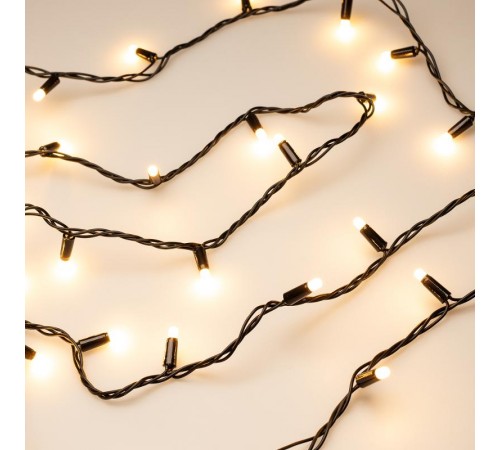 Светодиодная гирлянда ARD-STRING-CLASSIC-10000-BLACK-100LED-MILK-STD Warm (230V, 7W) (Ardecoled, IP65)  028209  Arlight