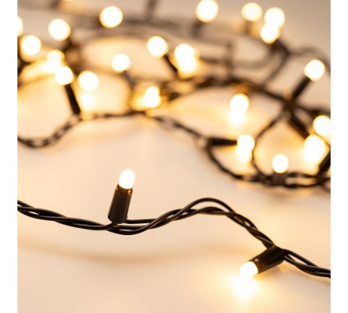 Светодиодная гирлянда ARD-STRING-CLASSIC-10000-BLACK-100LED-MILK-STD Warm (230V, 7W) (Ardecoled, IP65)  028209  Arlight