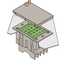 Блок CPC-1 Крышка для токовых блоков, без перемычек, монтаж в панель, пломбировка  1SNA166578R0100  TE
