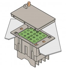 Блок CPC-1 Крышка для токовых блоков, без перемычек, монтаж в панель, пломбировка  1SNA166578R0100  TE